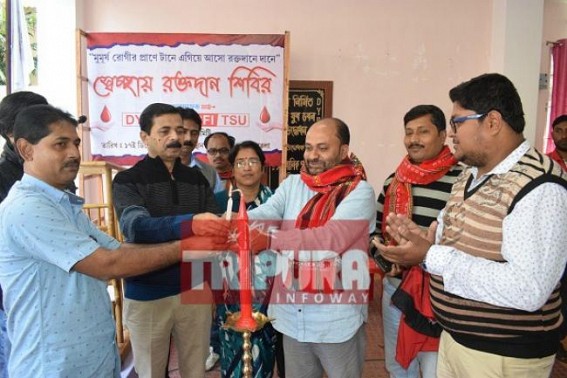 If you donate blood in CPI-M's blood donation camp, blood banks will give you free blood If you donate blood in CPI-M's blood donation camp, blood banks will give you free blood